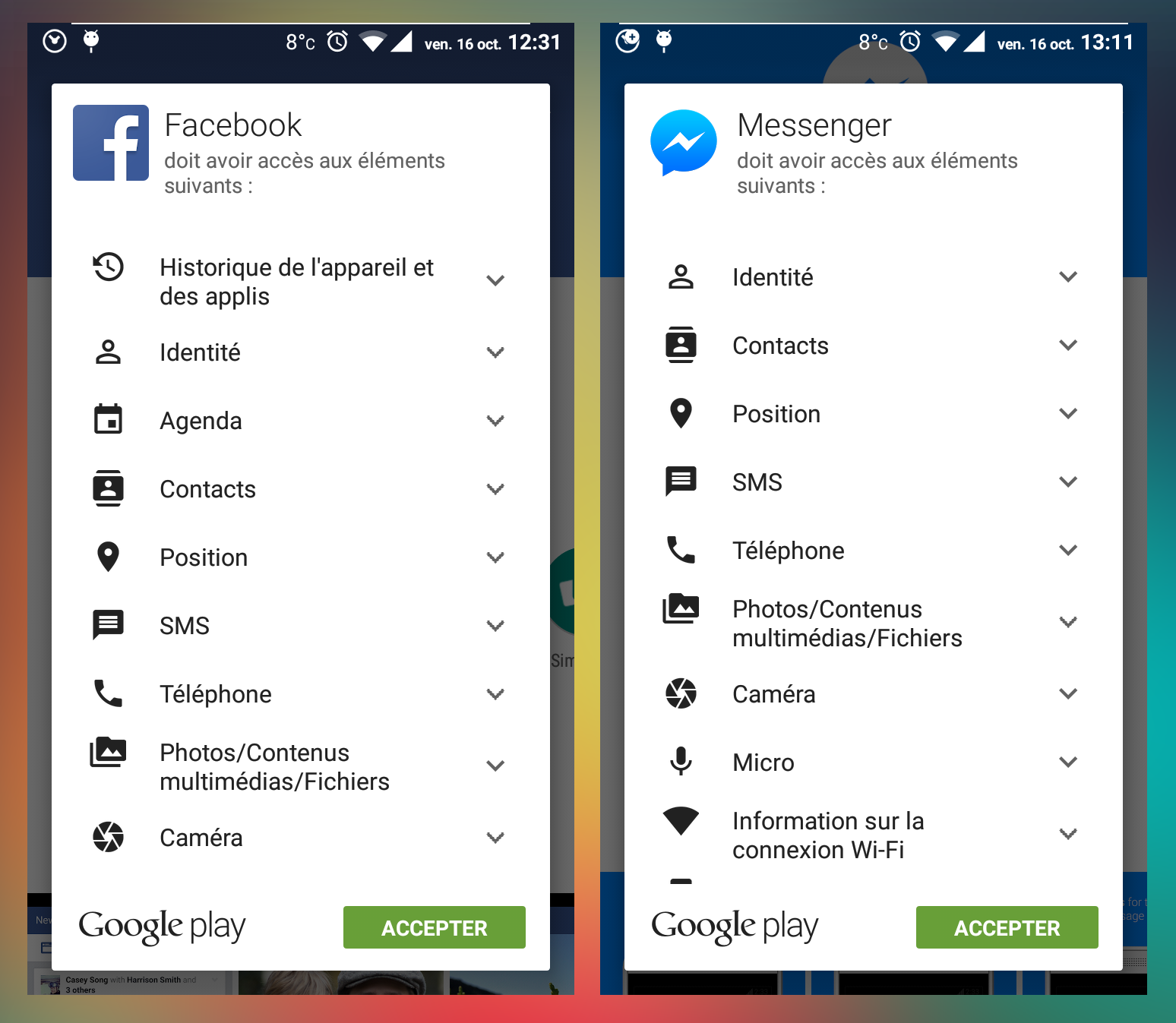 Moi quand je vois ça, je m'en fout parce que j'utilise XPrivacy, mais j'ai de la peine pour les gens qui ne savent pas comment se couvrir.